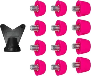 12x Soccer Studs Replacement Spikes Screw in 7mm 10mm Professional Football Shoe Spikes Rugby Studs for Indoor Outdoor Sports