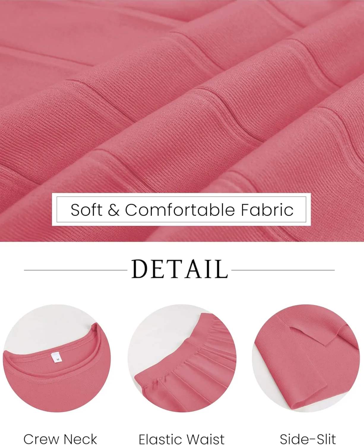 2 Piece Outfits for Women Sweater Sets Knit Vest Tops Elastic Waisted Pants