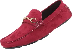 Amali Ecker, Mens Casual Shoes - Mens Loafers - Mens Moccasins - Slip On Shoes for Men - Driving Shoes for Men - Chain Ornament, Comfortable Slipper