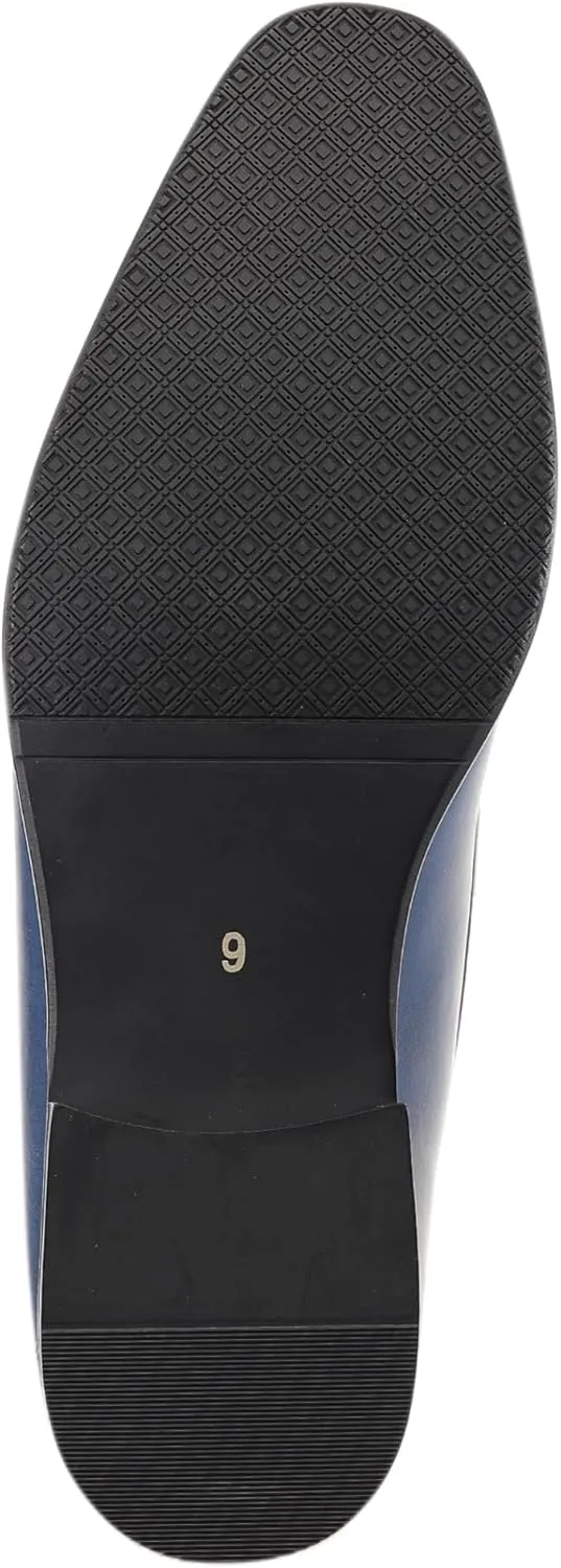 Amali Men’s Slip-On Shoes with Metal Bit Dress Shoes for Men Formal Loafers for Men Smoking Tuxedo Shoes