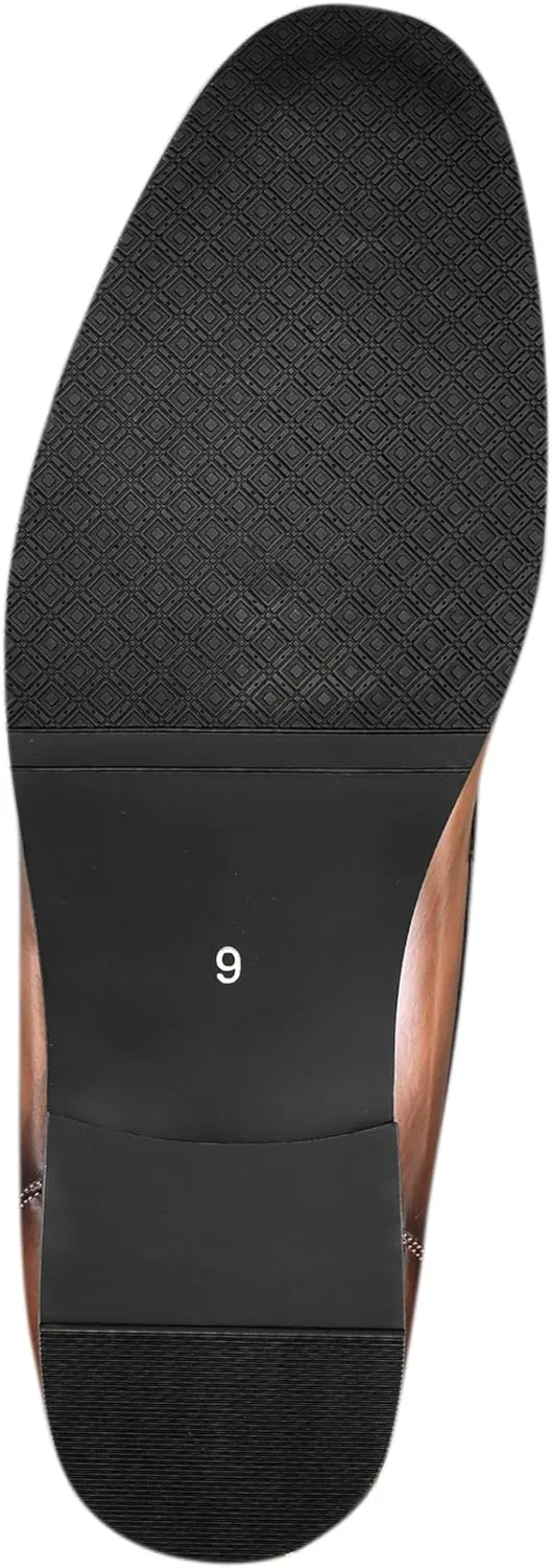 Amali Men’s Slip-On Shoes with Metal Bit Dress Shoes for Men Formal Loafers for Men Smoking Tuxedo Shoes