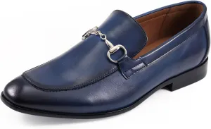 Amali Men’s Slip-On Shoes with Metal Bit Dress Shoes for Men Formal Loafers for Men Smoking Tuxedo Shoes