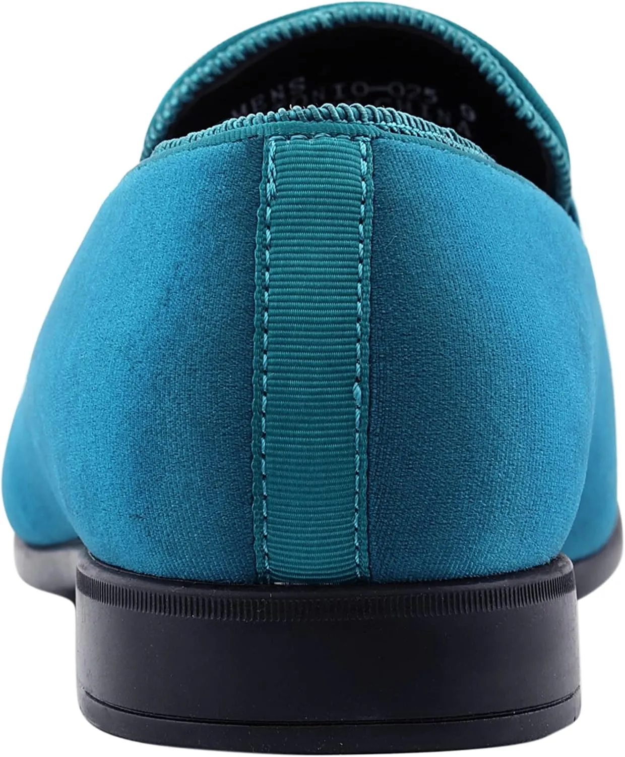 Amali Velvet Slip-On Dress Loafers for Men with Lion Head Piece, Men's Formal Smoking Tuxedo Slippers, Loafer Shoes with Metal Chain Detail