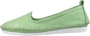 Andrea Conti Women's high Heels Loafer, Green, 9
