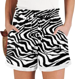Angerella Women Casual Shorts Drawstring Comfy Elastic Waist Shorts Summer Pull On Short Pants with Pockets