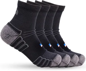 Ankle Work Socks – Sweat-Wicking, Durable Wool Socks for Long Shifts – Up to 6" Boots – Made in USA