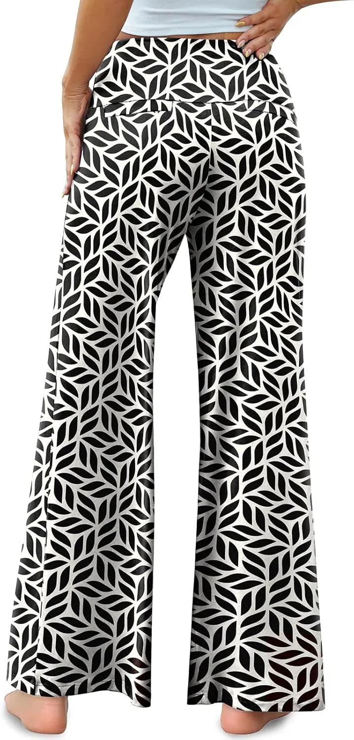 Arolina Women's Stretchy Wide Leg Palazzo Lounge Pants Casual Comfy High Waist Palazzo Pants