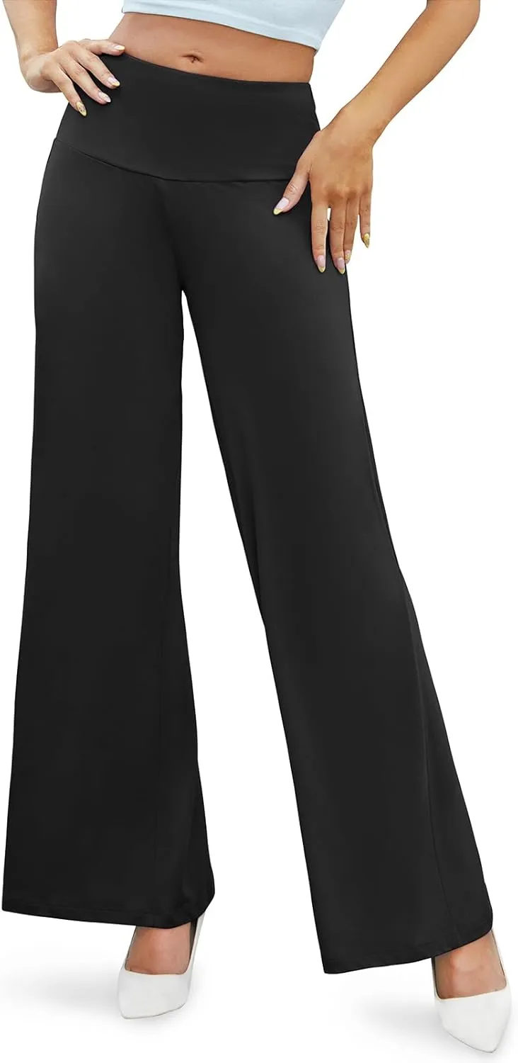 Arolina Women's Stretchy Wide Leg Palazzo Lounge Pants Casual Comfy High Waist Palazzo Pants