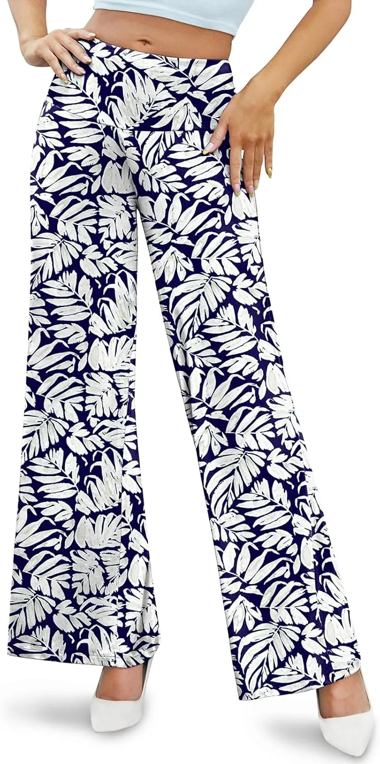 Arolina Women's Stretchy Wide Leg Palazzo Lounge Pants Casual Comfy High Waist Palazzo Pants