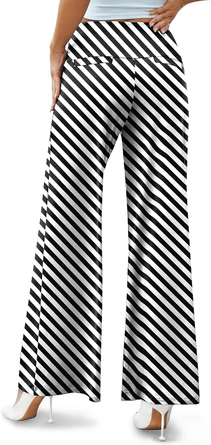 Arolina Women's Stretchy Wide Leg Palazzo Lounge Pants Casual Comfy High Waist Palazzo Pants