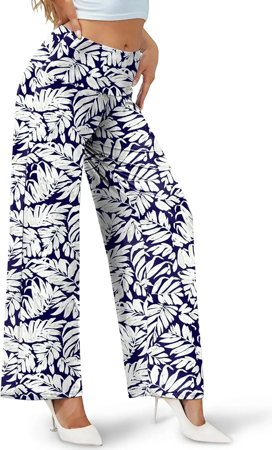 Arolina Women's Stretchy Wide Leg Palazzo Lounge Pants Casual Comfy High Waist Palazzo Pants