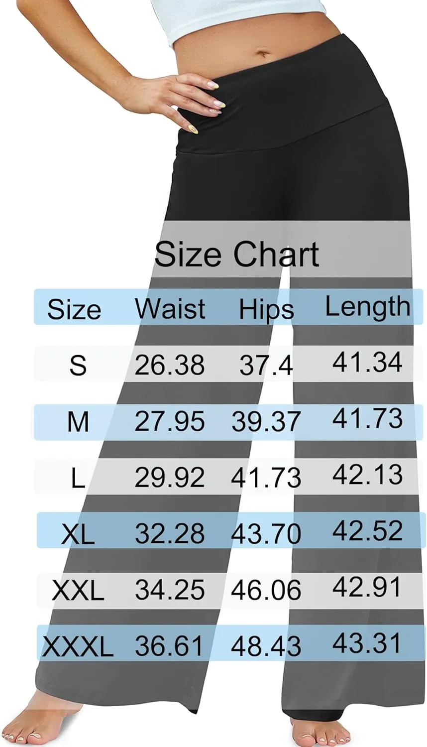 Arolina Women's Stretchy Wide Leg Palazzo Lounge Pants Casual Comfy High Waist Palazzo Pants