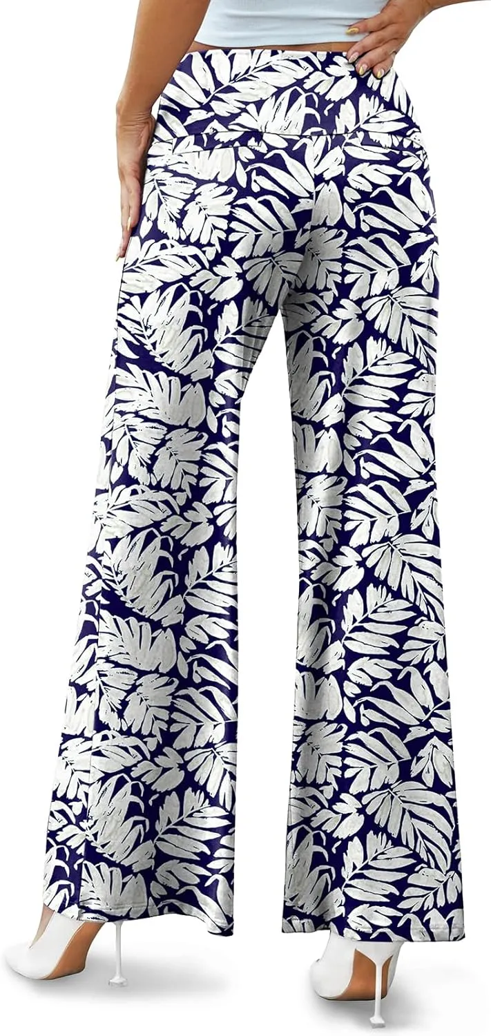Arolina Women's Stretchy Wide Leg Palazzo Lounge Pants Casual Comfy High Waist Palazzo Pants