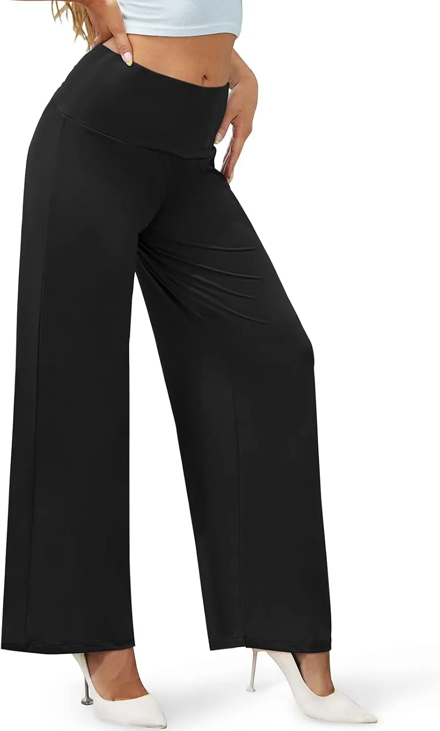 Arolina Women's Stretchy Wide Leg Palazzo Lounge Pants Casual Comfy High Waist Palazzo Pants