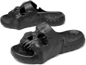 Asifn Skull Slides Shower Slippers Women Men House Funny Creative Sandals EVA Thick Soft Indoor Outdoor Beach Pool