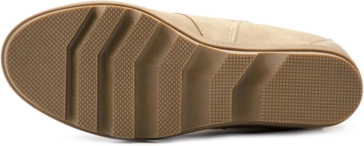 Athlefit Women's Wedge Boots Comfortable Ankle Wedge Booties