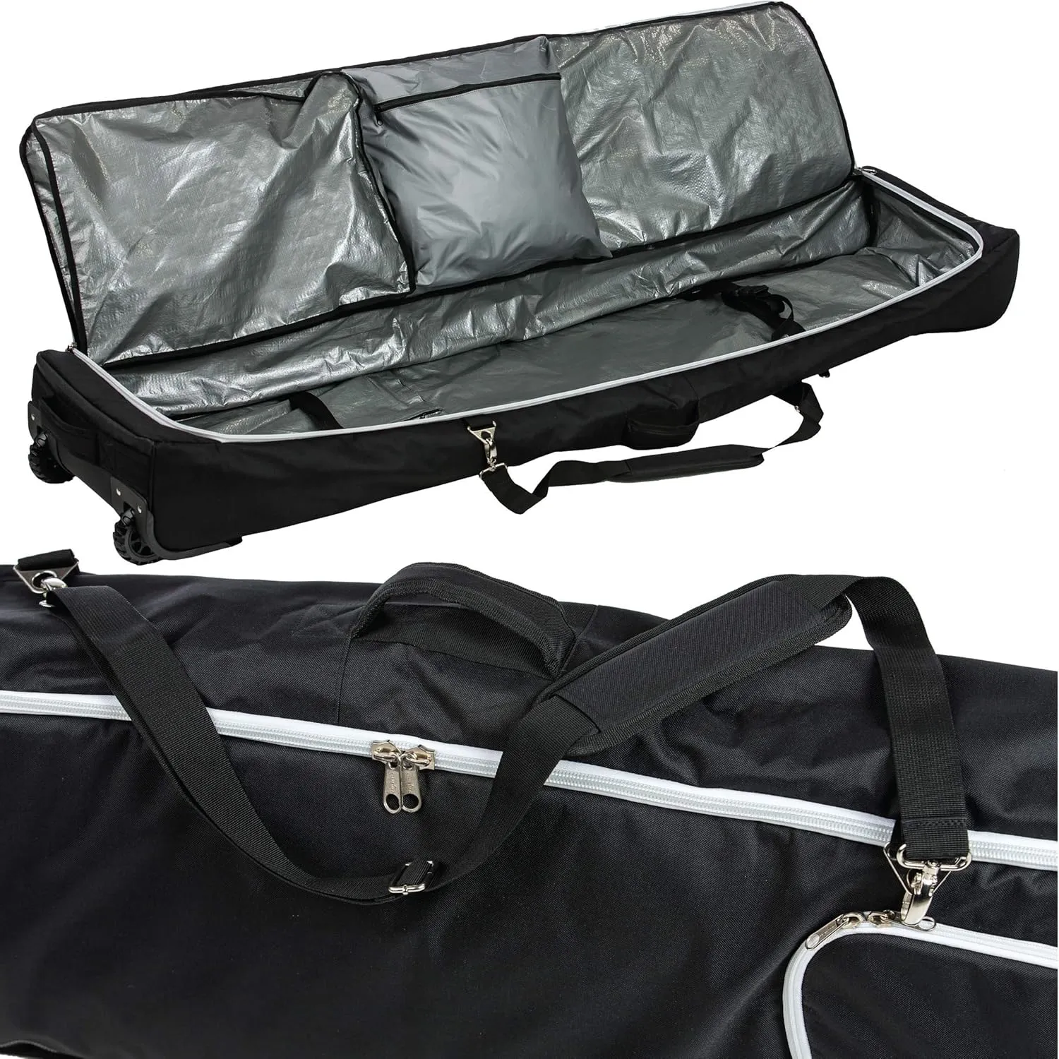 Athletico Conquest Padded Snowboard Bag With Wheels - Travel Bag for Single Snowboard and Snowboard Boots