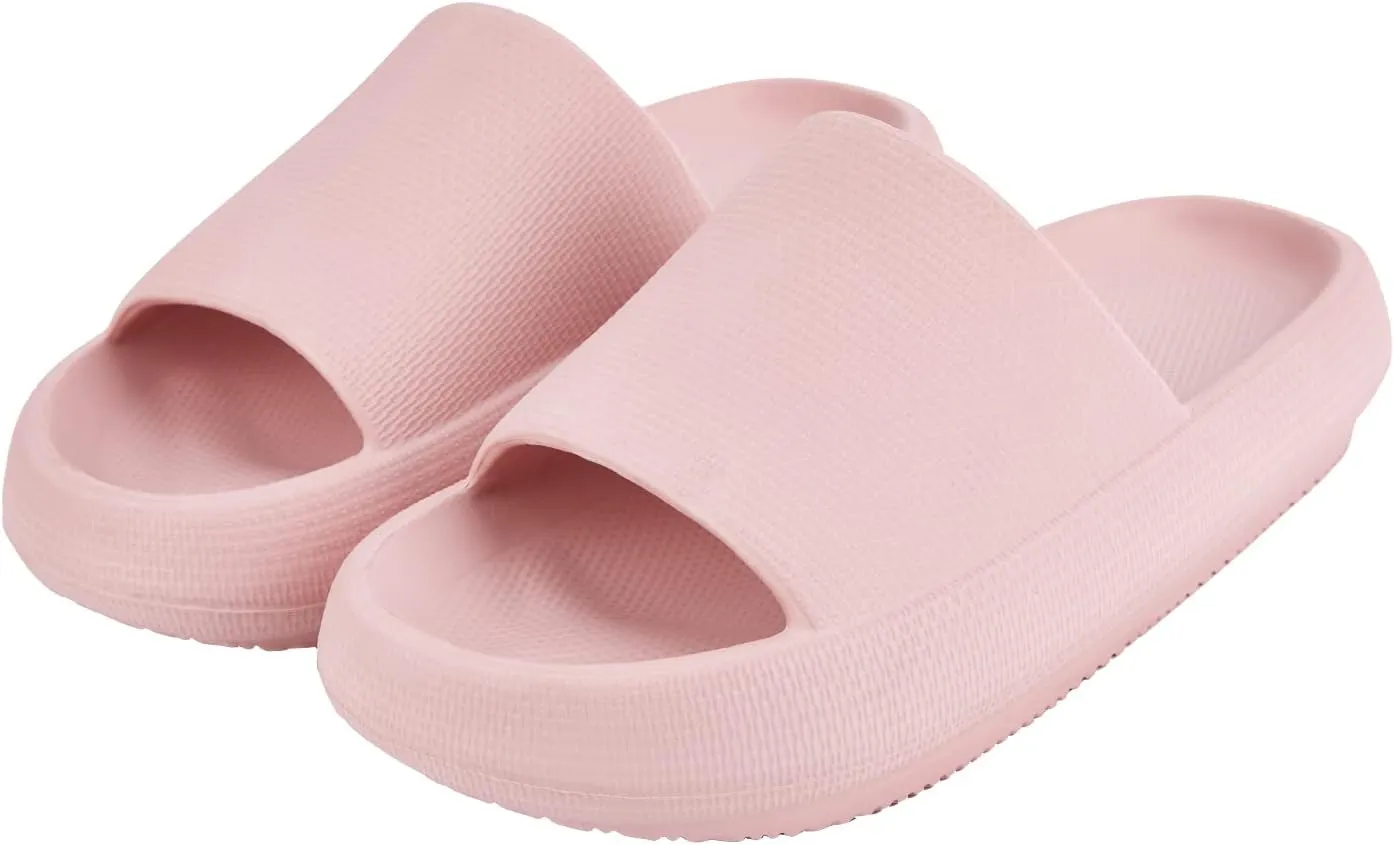 AUSLAND Women's Cloud Slides - Thick Sole Non-Slip Slippers Sandals, Lightweight Quick-Dry EVA Foam Shoes Indoor Outdoor Comfort 90111