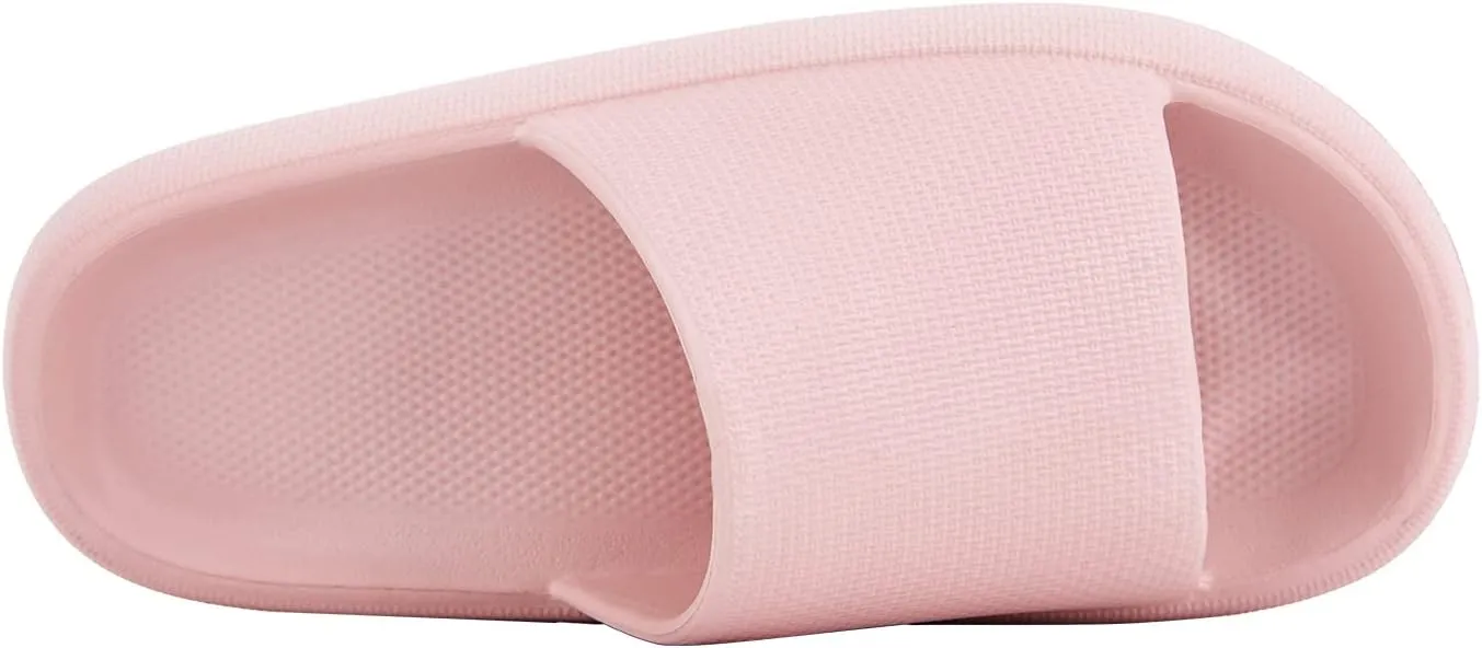 AUSLAND Women's Cloud Slides - Thick Sole Non-Slip Slippers Sandals, Lightweight Quick-Dry EVA Foam Shoes Indoor Outdoor Comfort 90111