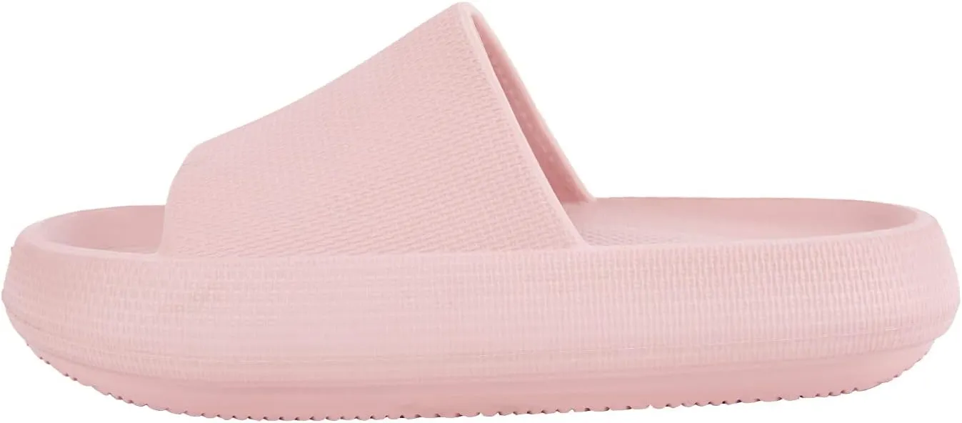 AUSLAND Women's Cloud Slides - Thick Sole Non-Slip Slippers Sandals, Lightweight Quick-Dry EVA Foam Shoes Indoor Outdoor Comfort 90111