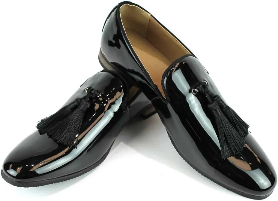 AZAR MAN Men's Velvet Slip On Loafer Dress Shoes Tudors
