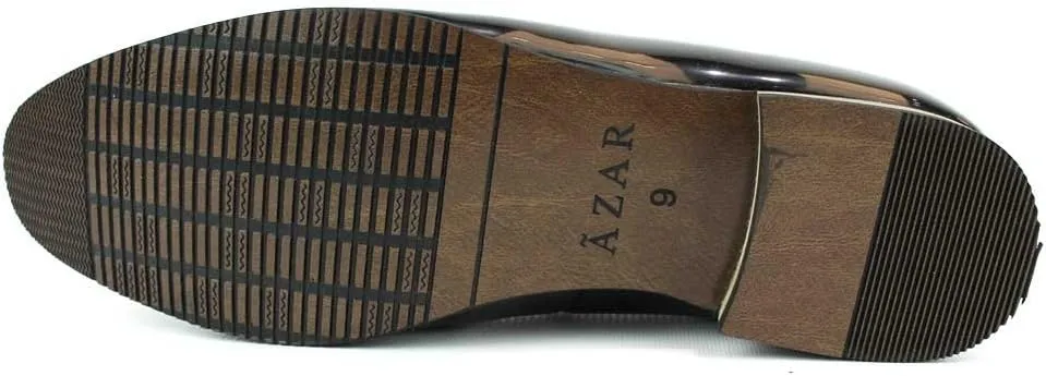 AZAR MAN Men's Velvet Slip On Loafer Dress Shoes Tudors