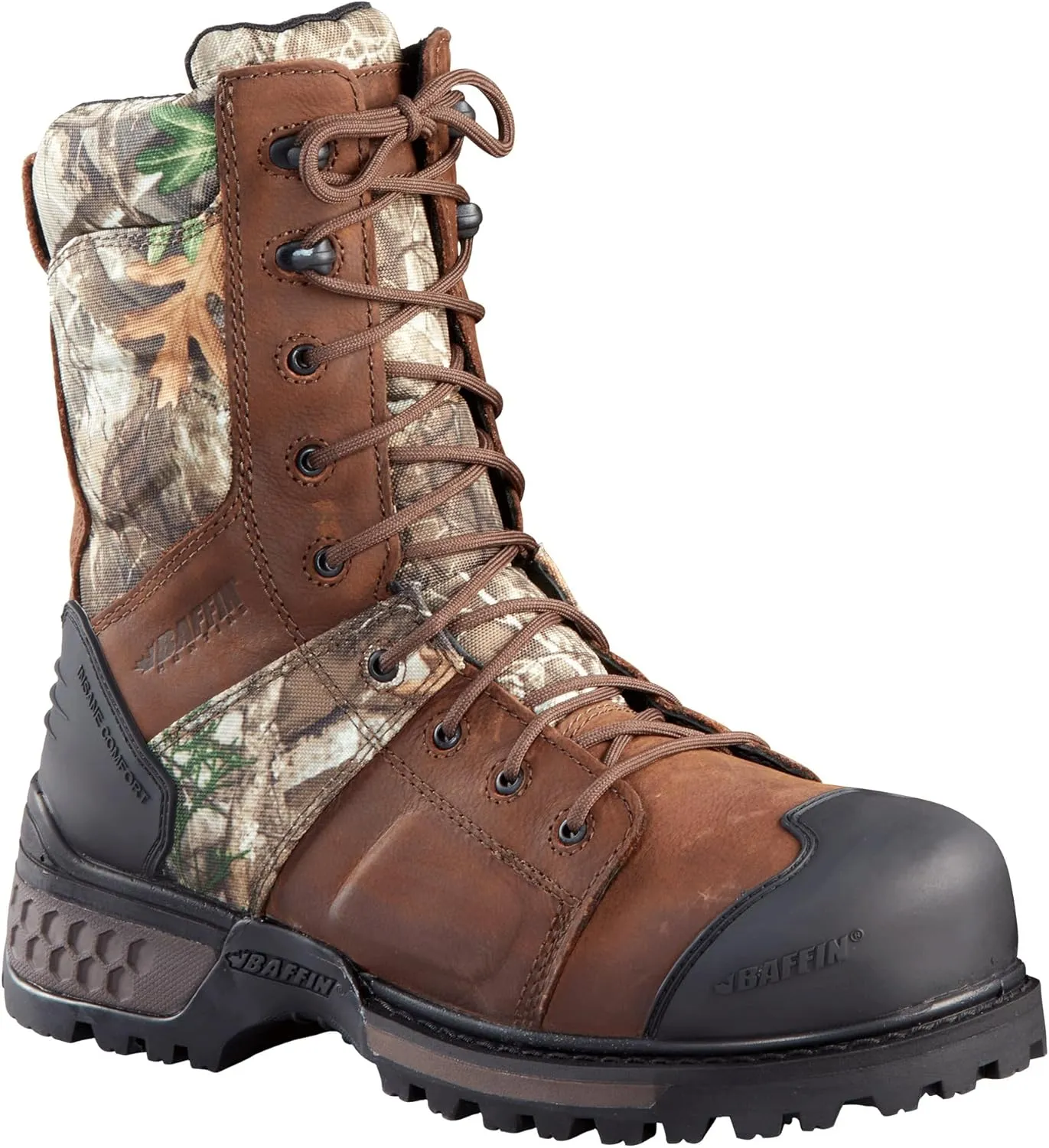 Baffin Men's HUDSON Plain Toe Waterproof Breathable Leather Outdoor Winter Boots for Snowshoeing, Hiking, Hunting, Fishing