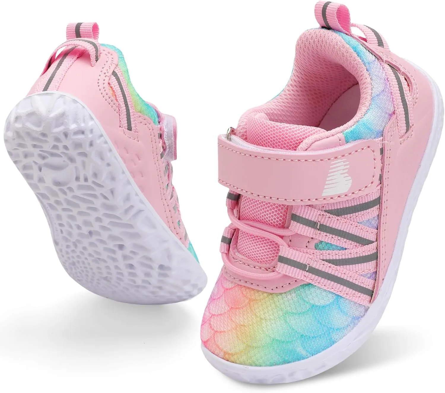 BARERUN Baby Sneakers Toddler Shoes Soft Anti-Slip Sole Newborn First Walkers Infant Toddler Breathable Athletic Running Shoes