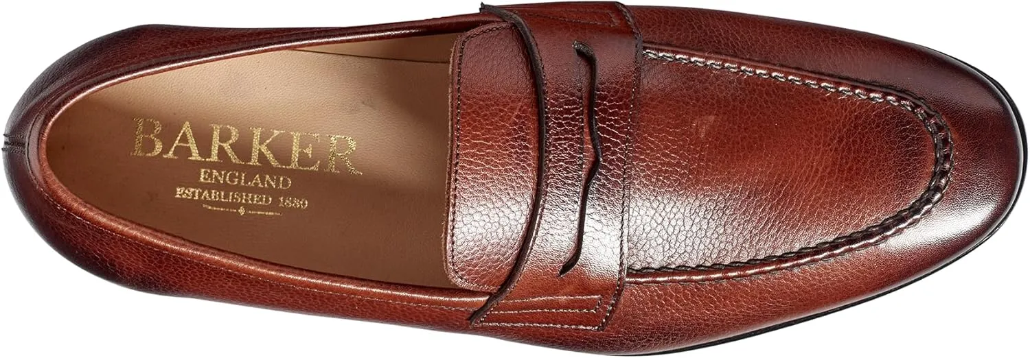 BARKER Ledley Handcrafted Men's Leather Loafers - Classic Slip-On Shoes for Casual & Formal Style