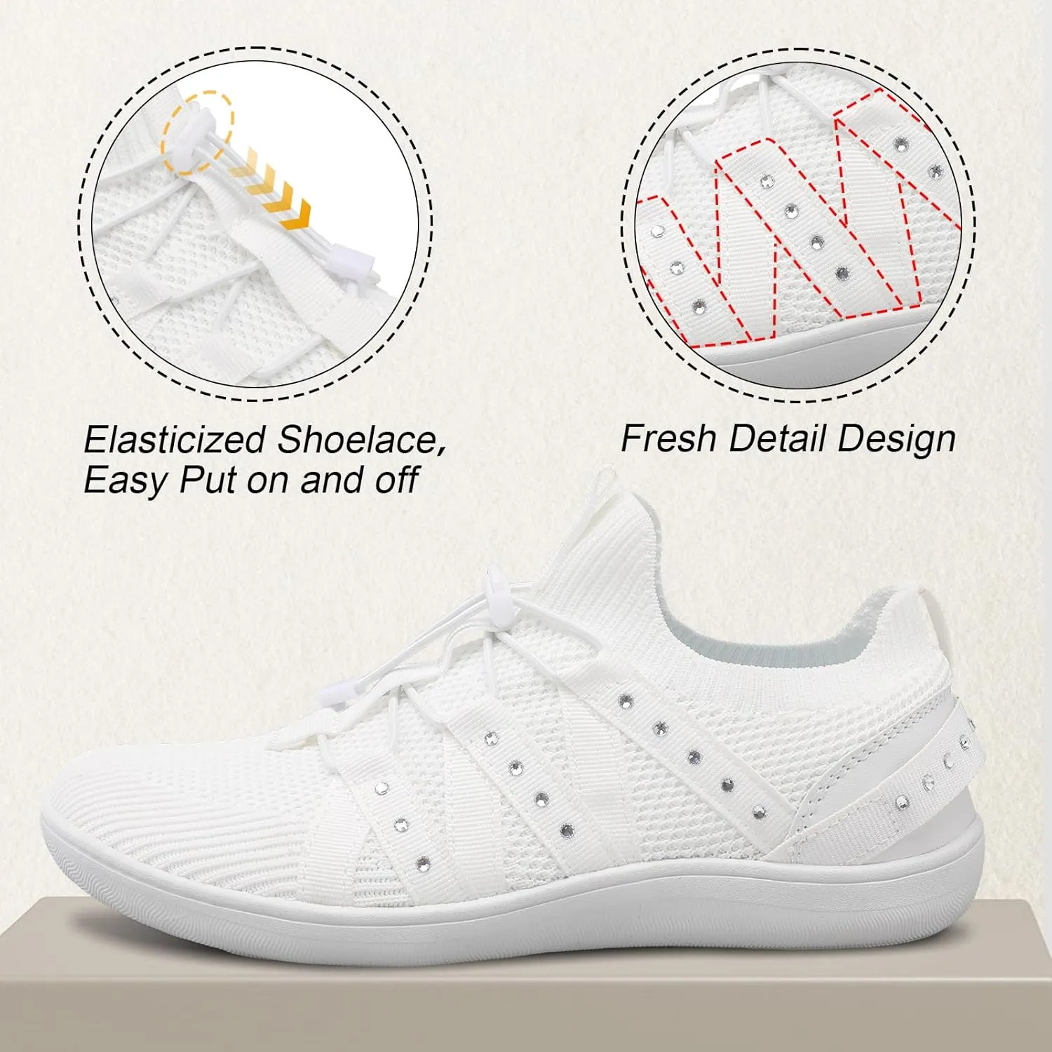 Besroad Womens Slip On Walking Shoes Wide Toe Barefoot Shoes Minimalist Zero Drop Shoes Breathable Tennis Shoes Fashion Casual Sneakers