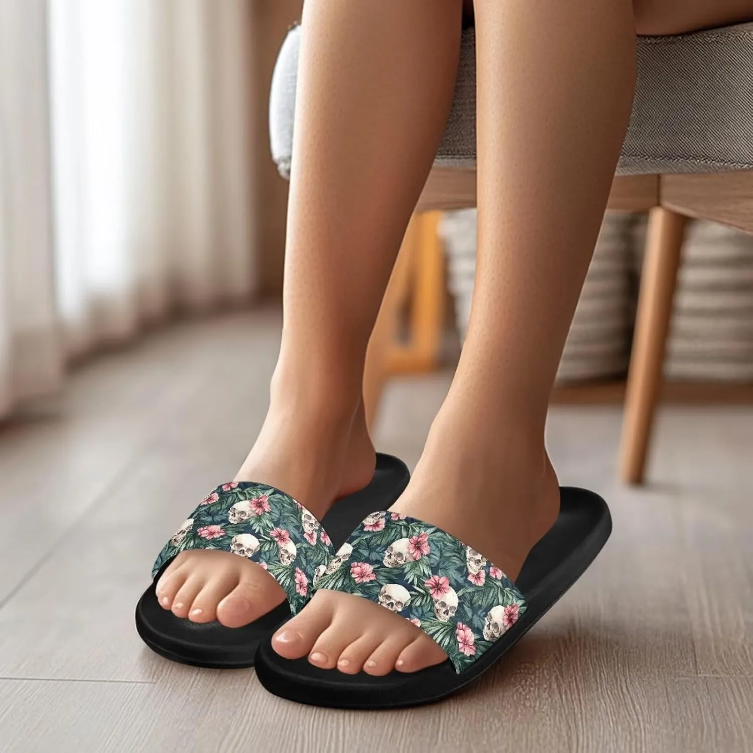 Binienty Single Band Sandals Women Men Non Slip Casual Walking Slippers Beach Flip Flops Arch Support