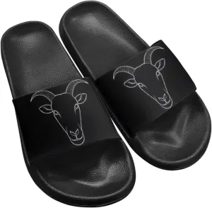 Binienty Slide Sandals for Women Men Comfotable Non Slip Single Band Shower Shoes