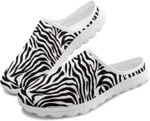 Binienty Women Mules Sneakers Slip On Mesh Garden Shoes with Arch Support Lightweight Memory Foam Minimalist Walking Shoes