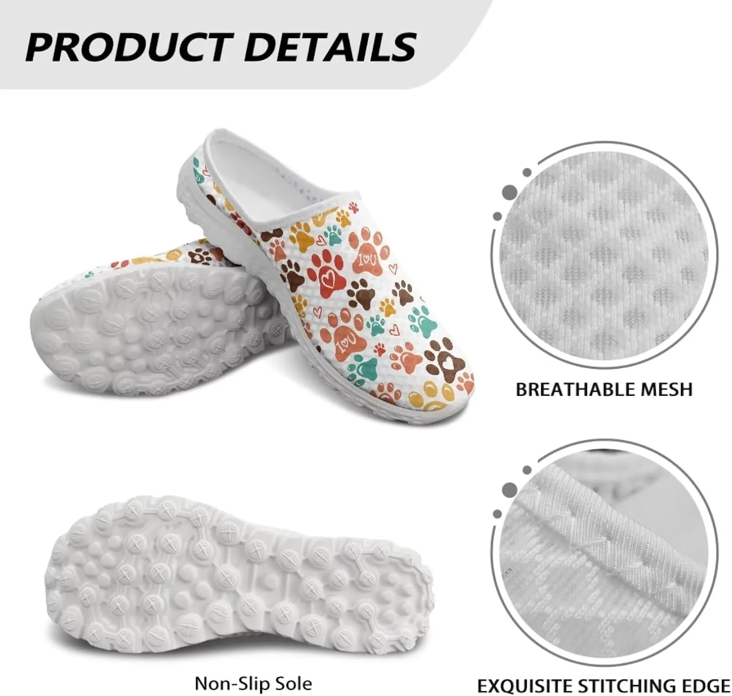 Binienty Women Mules Sneakers Slip On Mesh Garden Shoes with Arch Support Lightweight Memory Foam Minimalist Walking Shoes