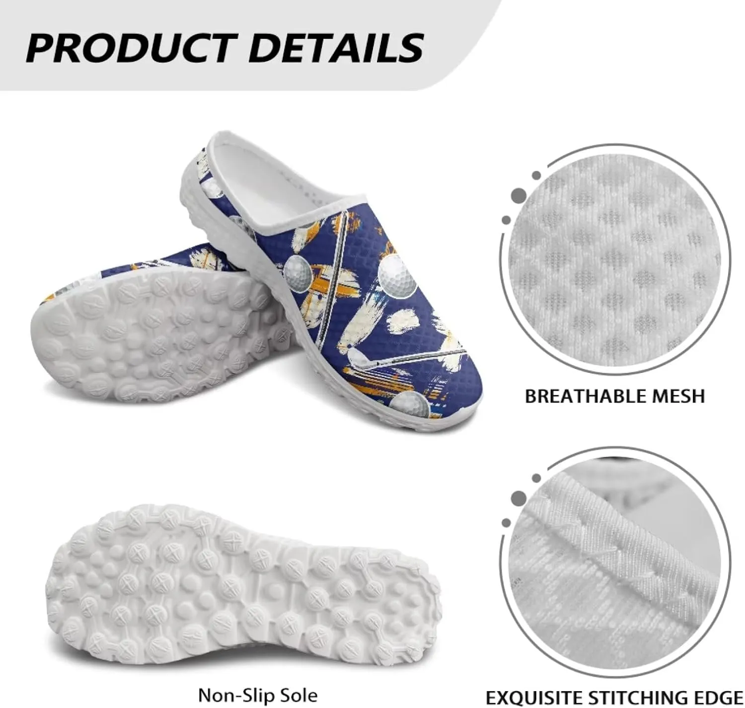Binienty Women Mules Sneakers Slip On Mesh Garden Shoes with Arch Support Lightweight Memory Foam Minimalist Walking Shoes