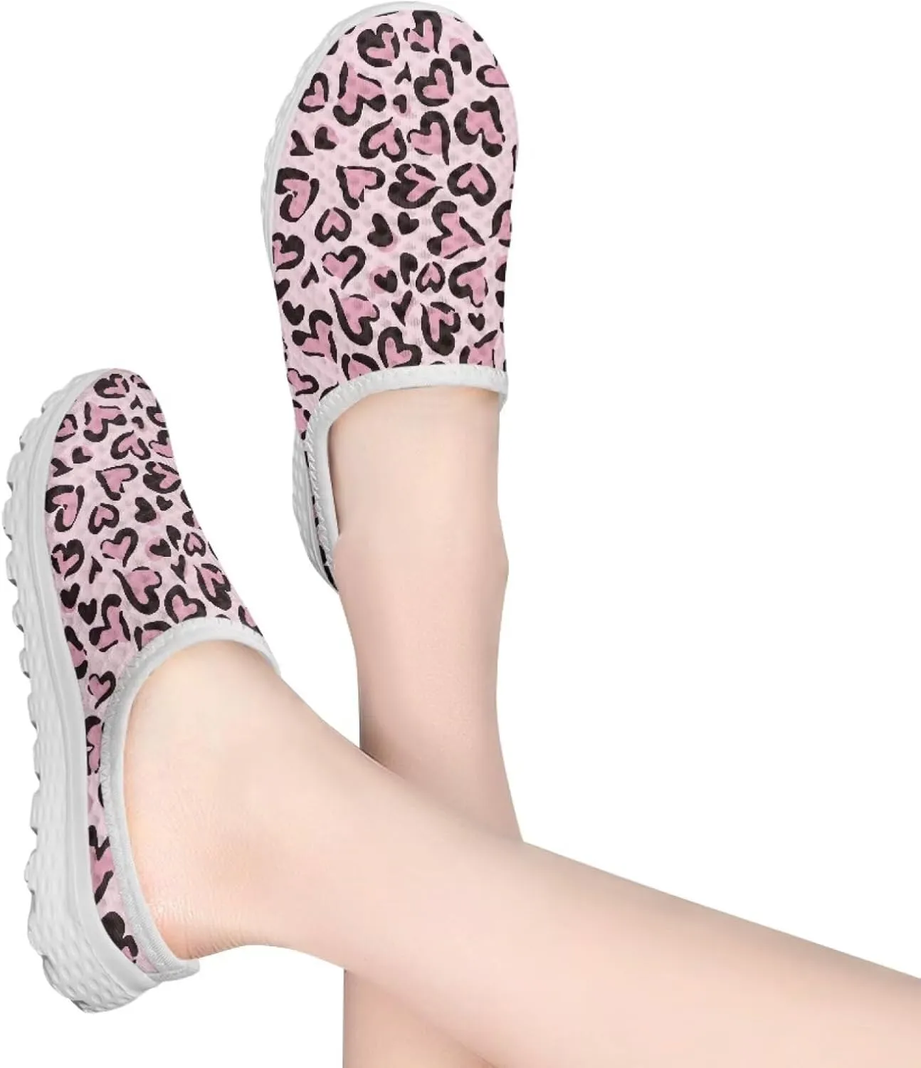 Binienty Women Mules Sneakers Slip On Mesh Garden Shoes with Arch Support Lightweight Memory Foam Minimalist Walking Shoes