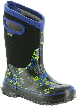 Bogs Kids Classic Flower Stripes Winter Snow Boot