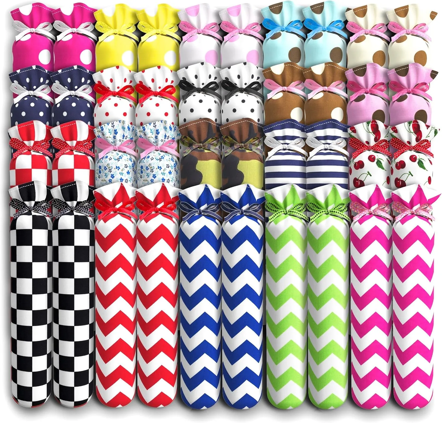 Boot Shaper Stands for Closet Organization - Keeps Them Shaped Properly - Many Patterns to Choose from - 1 Pair (Brown with White Polka Dots)