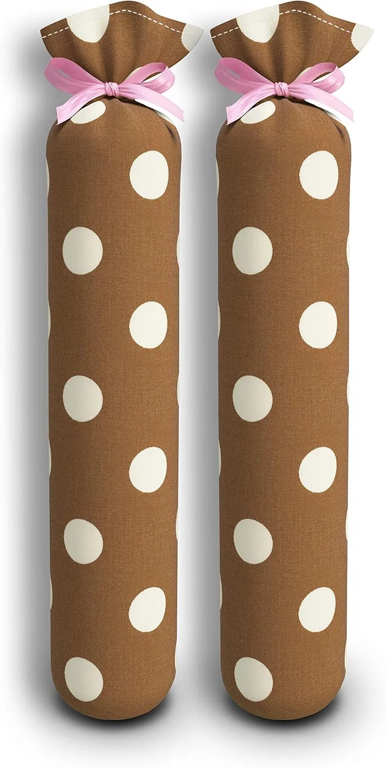 Boot Shaper Stands for Closet Organization - Keeps Them Shaped Properly - Many Patterns to Choose from - 1 Pair (Brown with White Polka Dots)