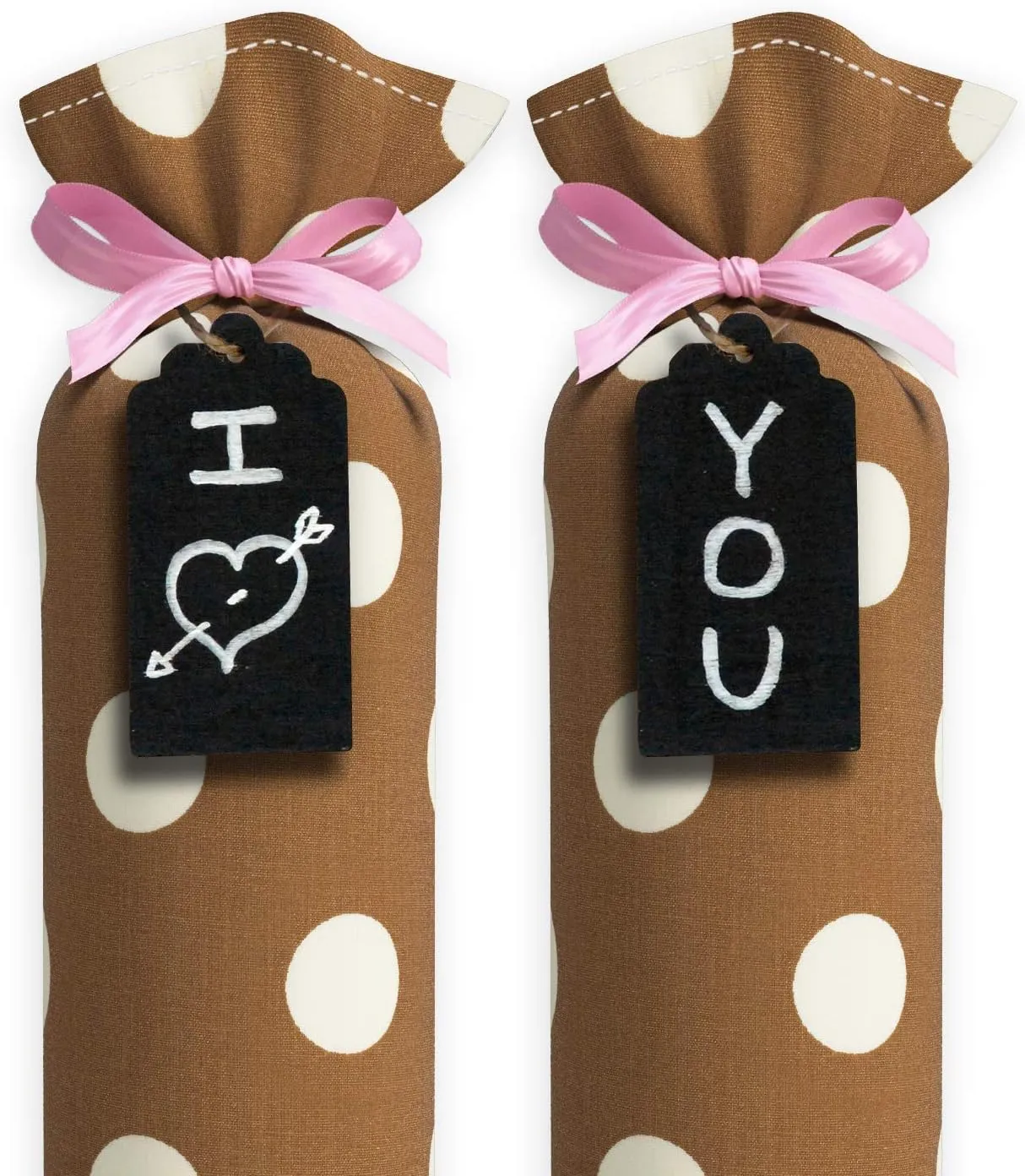 Boot Shaper Stands for Closet Organization - Keeps Them Shaped Properly - Many Patterns to Choose from - 1 Pair (Brown with White Polka Dots)