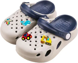 Boys Girls Toddler Clogs Little Kids Slip on Slides Sandals Truck Car Bunny Summer Water Shoes Garden Beach Pool Outdoor Bathing Shower Slippers