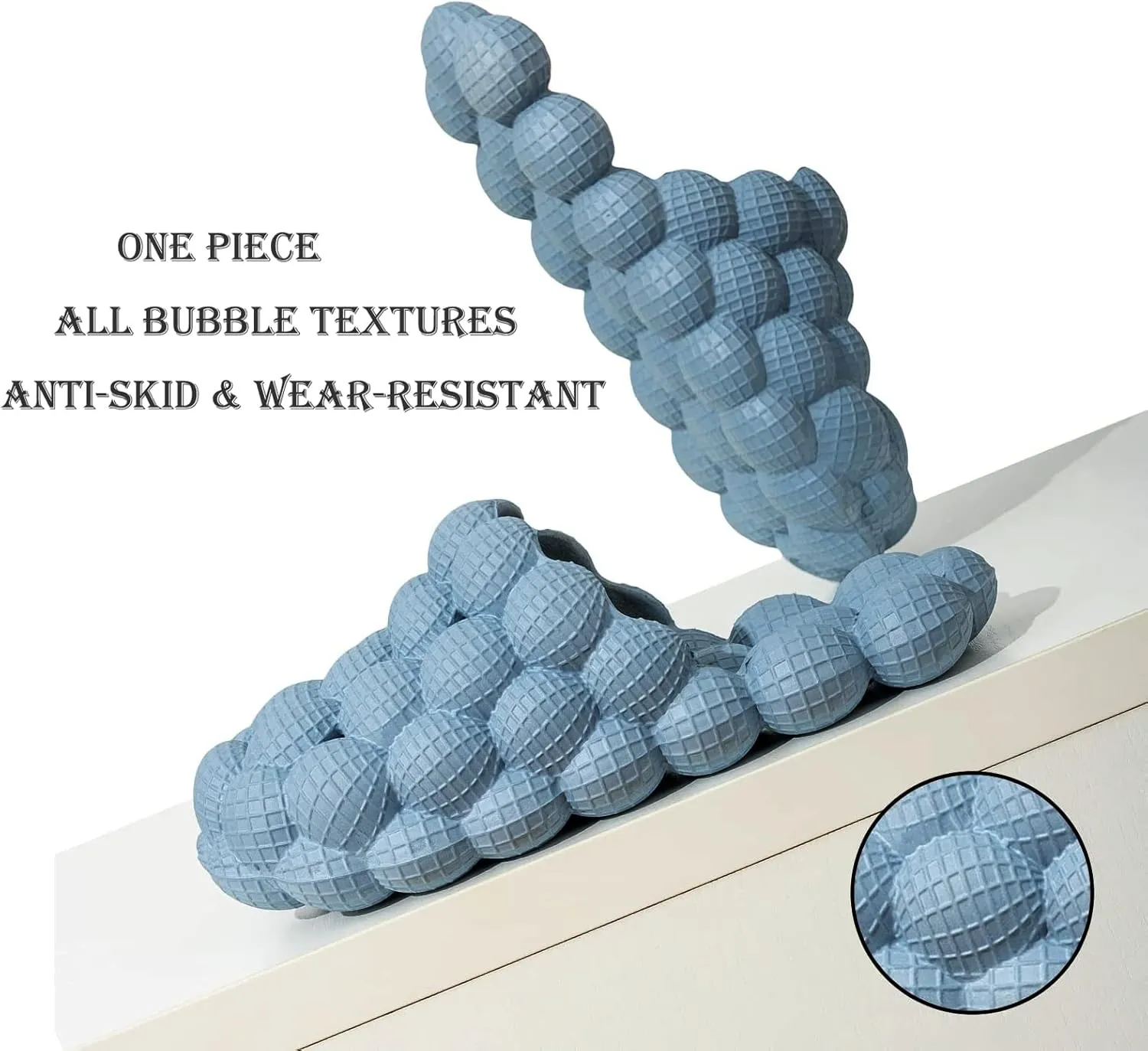 Bubble Slippers for Women Men, Funny Massage Golf Ball Slides, Cloud Cushion Thick Sole Spa, Non-slip Stress Relief Reflexology Sandals, Shower Bedroom