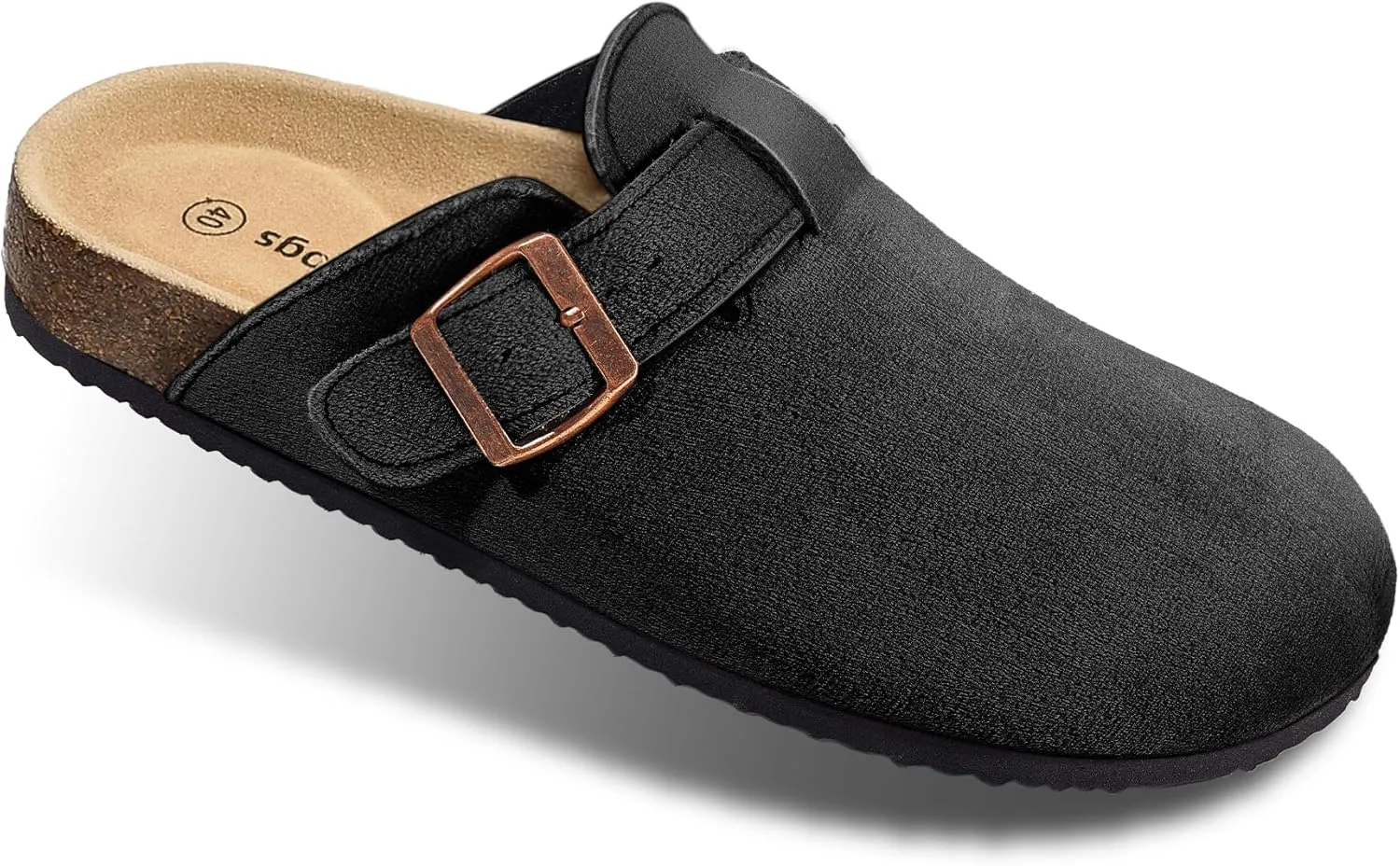 BULLIANT Women Clogs-Comfortable Mules Slippers Sandals Nurse Shoes Unisex for Men-Cushioned Footed Flannel-Lined Upper