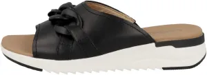CAPRICE Women's 9-9-27206-20 Flat Mules, Black (Black Nappa), 8 Women