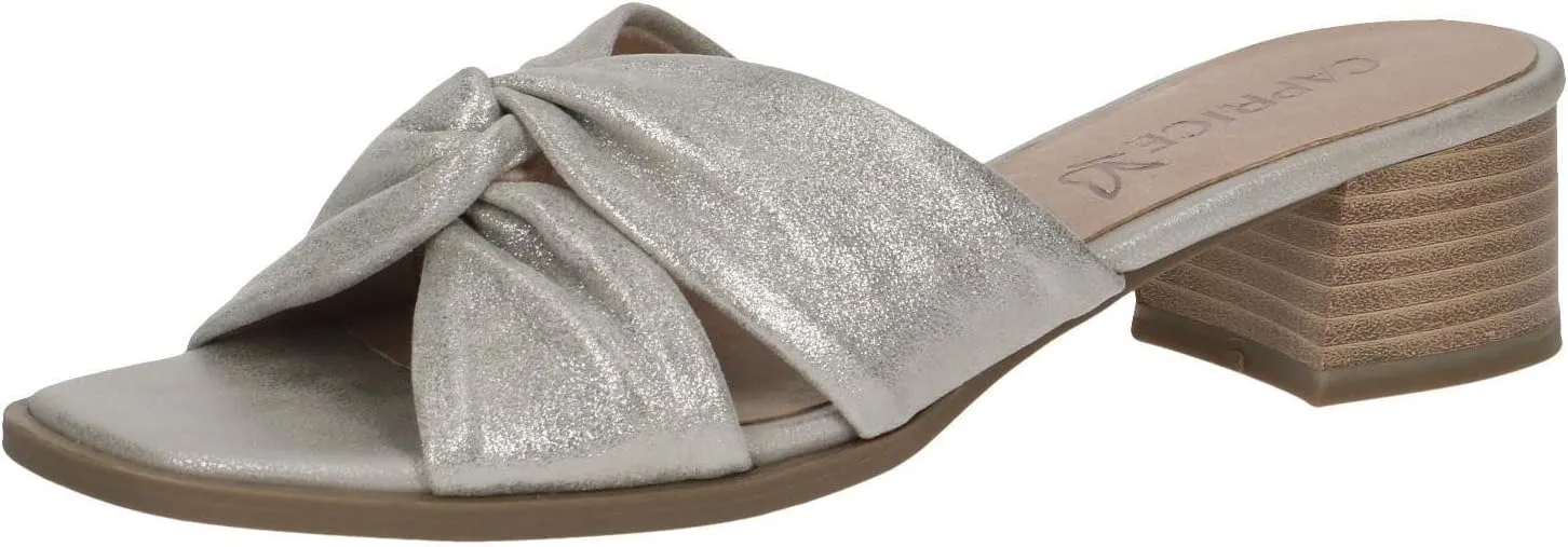 CAPRICE Women's Mules 9-9-27204-28 G Width, Lt Grey Comb, 8 Women