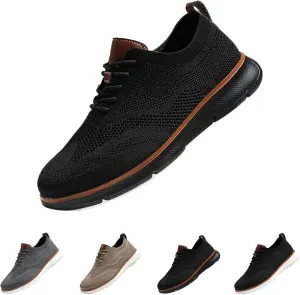 Christmas Deals of Today Prime Men's Casual Dress Sneakers Oxfords Business Mesh Mesh Dress Shoes Men High Top Sneakers for Men Breathable Oxford Shoes Men Orthopedic 2025 New Women's Woven