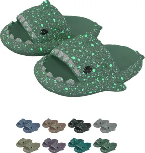 Christmas Shark Slides,Halloween Shark Slides,3d Glow In The Dark Cloud Shark Slides,Glow In The Dark Shark Sandals For Women Men