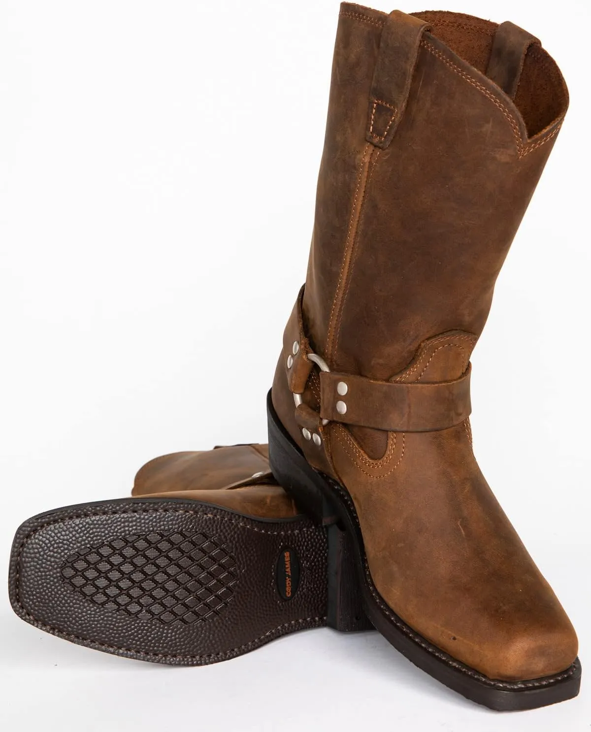CHUUMEE Men's Classic Western Cowboy Square Toe Embroidered Cowboy Boots