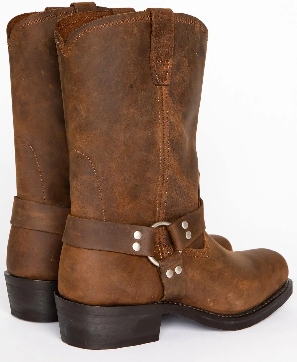 CHUUMEE Men's Classic Western Cowboy Square Toe Embroidered Cowboy Boots