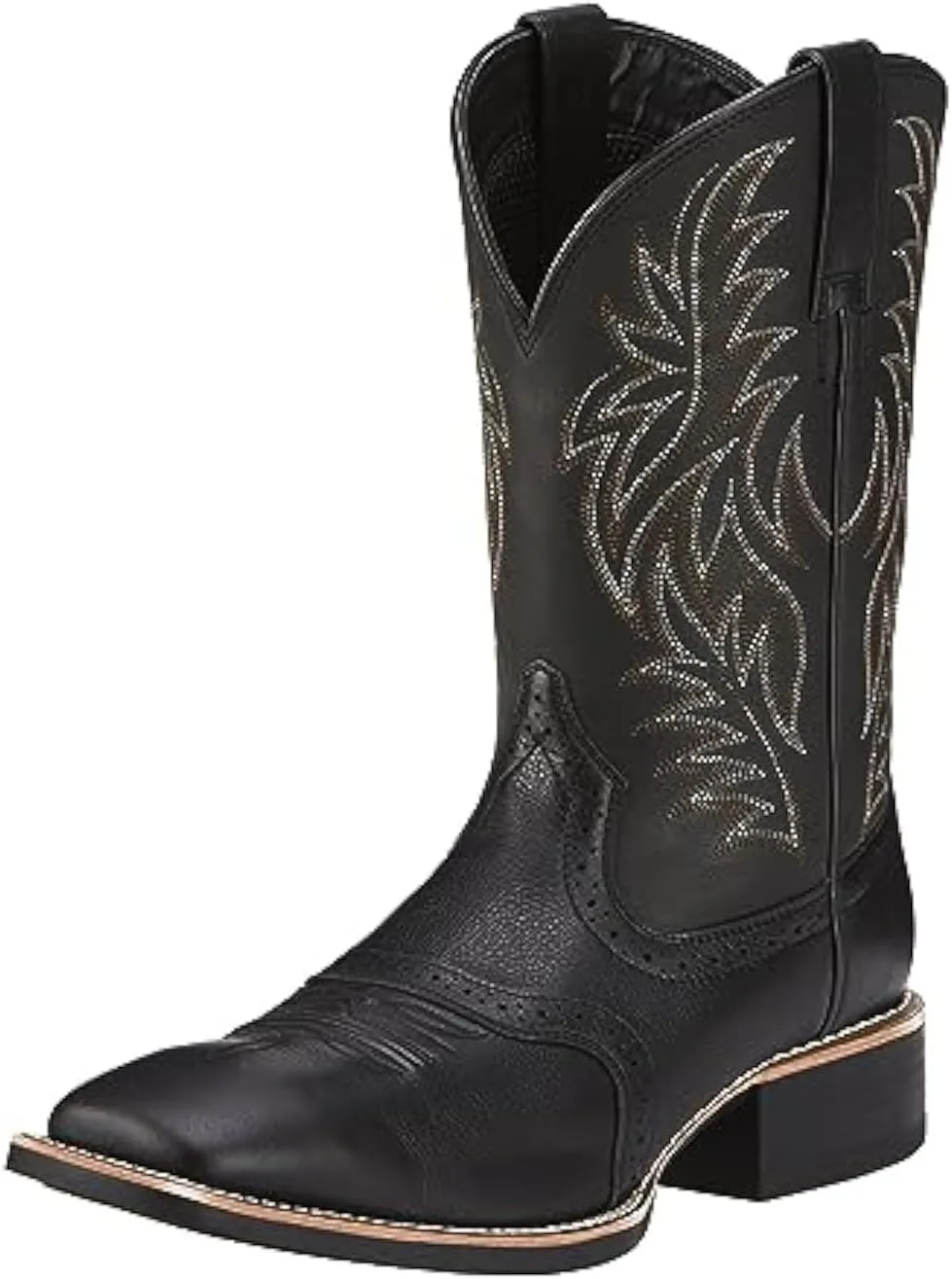 CHUUMEE Men's Fashion Round Toe Embroidered Western Cowboy Boots